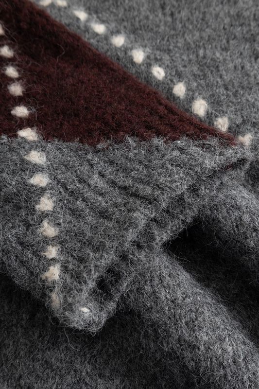  LAI Strikket Genser Medium Grey Melange