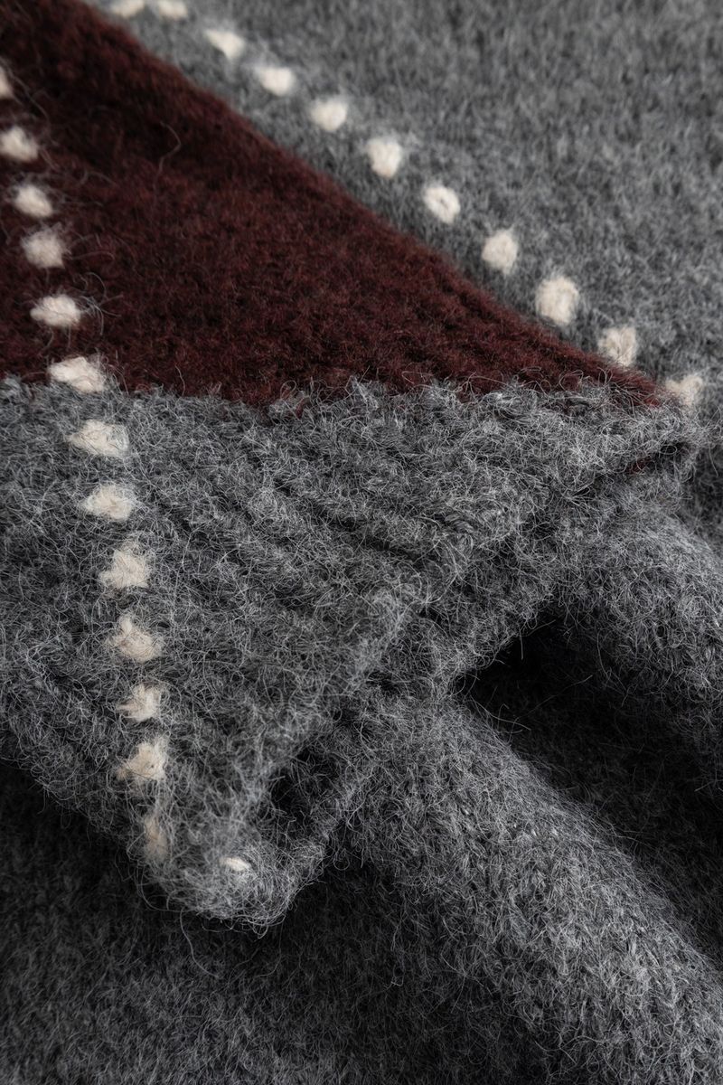  LAI Strikket Genser Medium Grey Melange