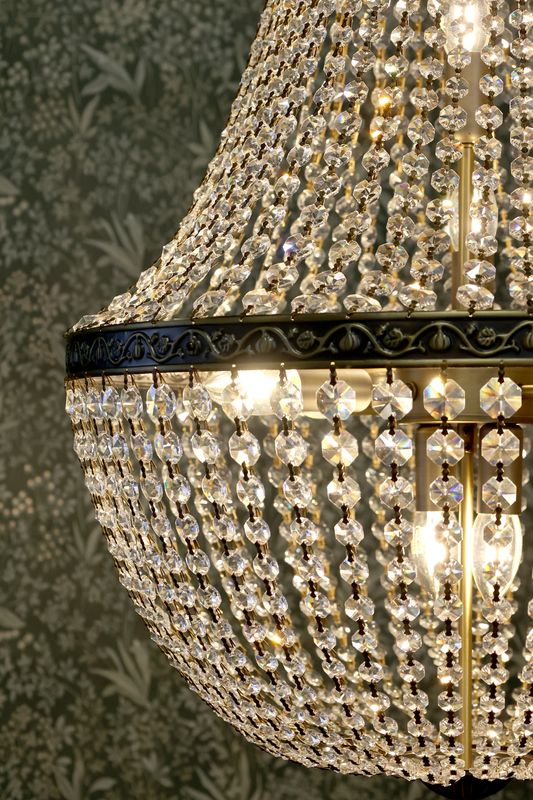 LYSEKRONE Versailles Fransk m. Glassprismer