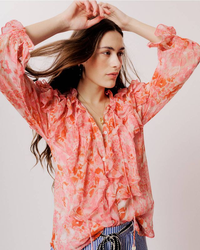 HELENA Bluse Coral Blush