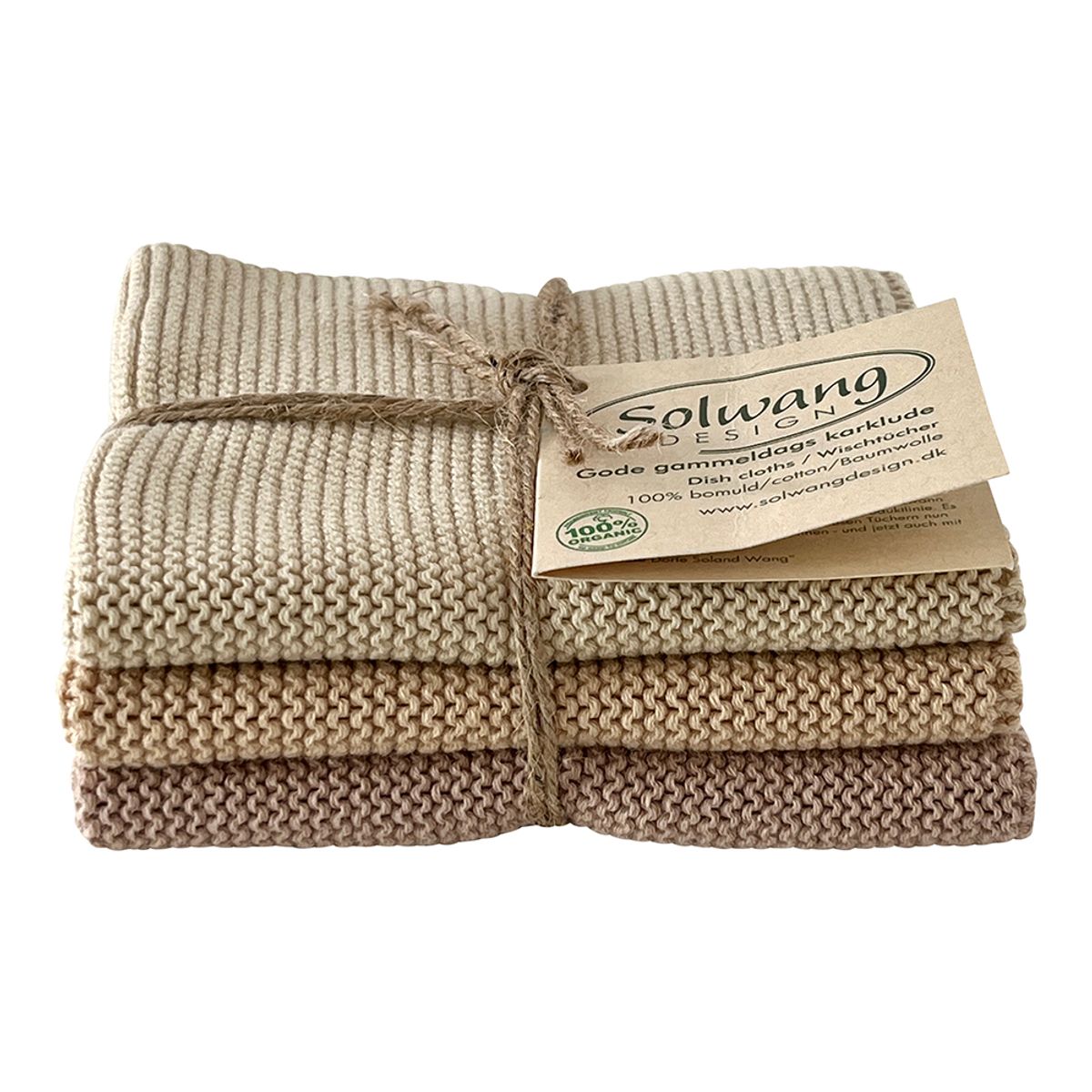 STRIKKEDE Kluter 3-pk Sand Kombo 