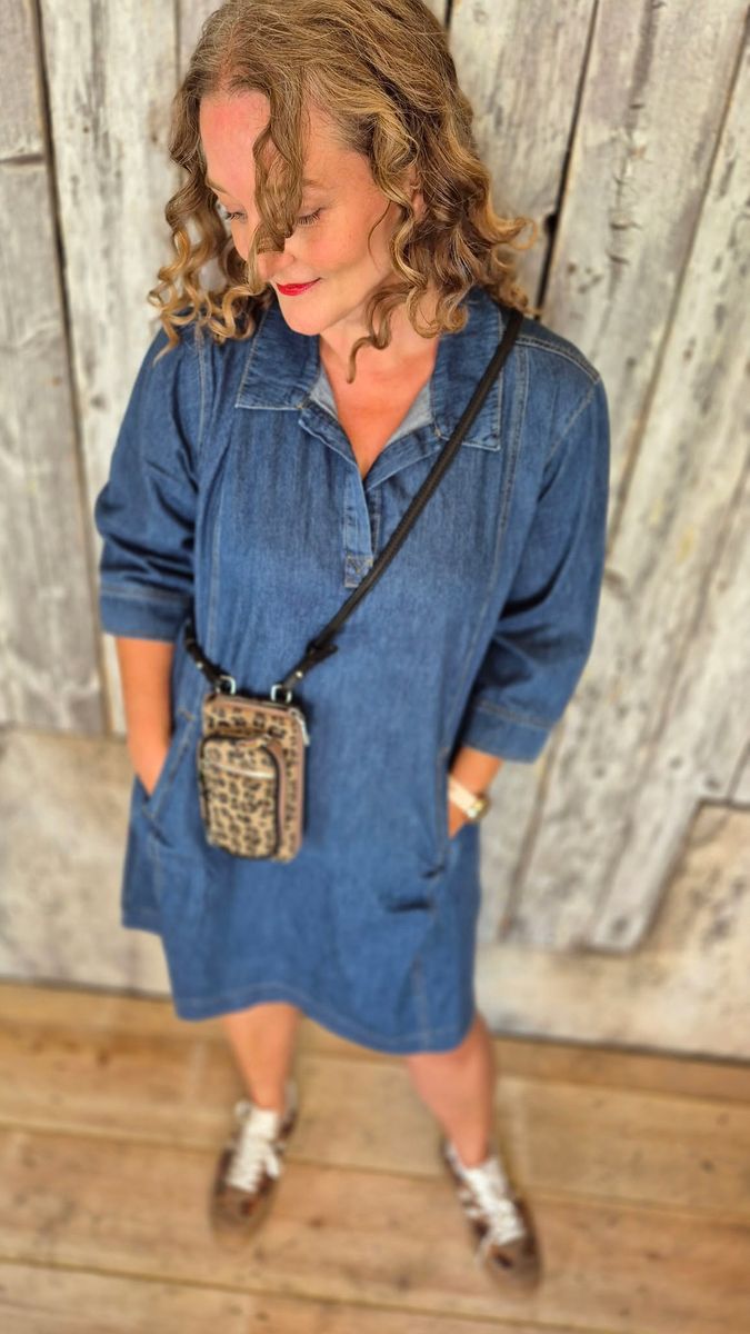 PIN Kjole Dark Blue Wash