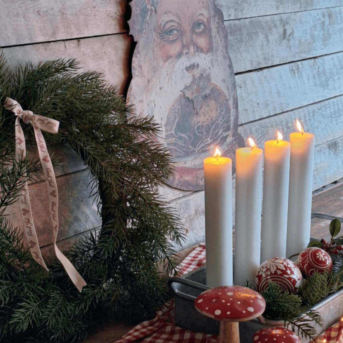 JULENISSE Vintage med Oppheng