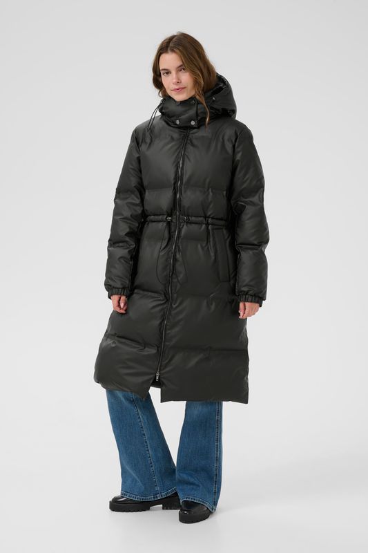 CELINDA Jakke Long Black