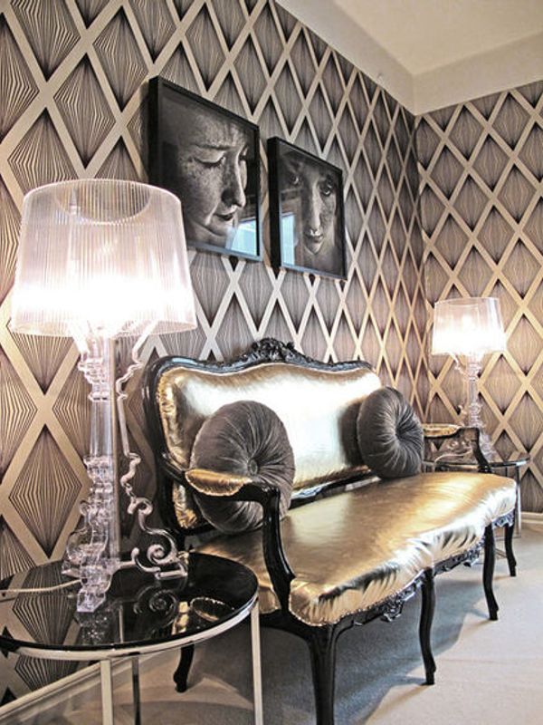 BORDLAMPE Bourgie Krystall