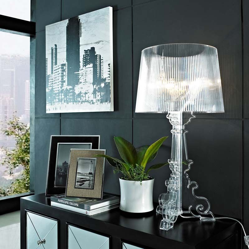 BORDLAMPE Bourgie Krystall