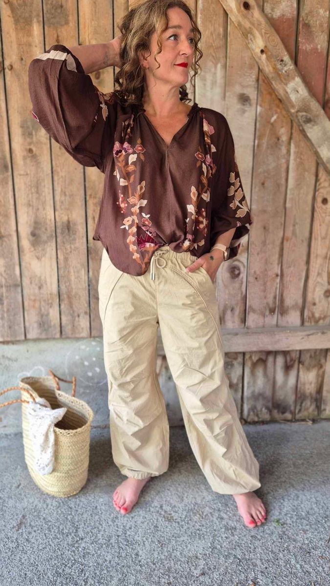 MARIGOLD Bluse Coffe