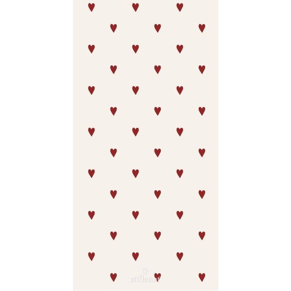 Hovedbilde  SERVIETT Rødbrune Hjerter