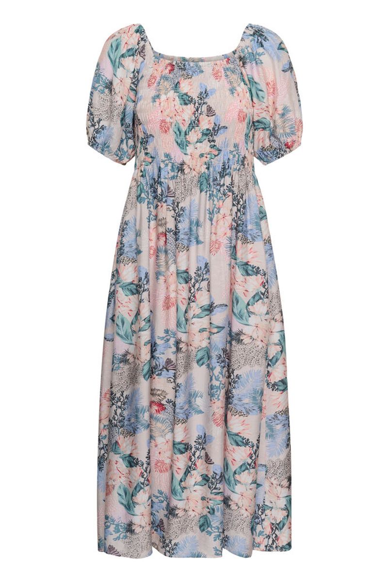 LOTUS Greece Smock Kjole Whitecap/Blue 