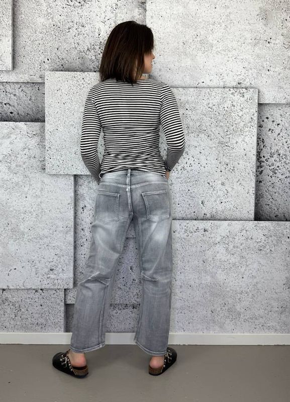 DAFNIE Baggy Jeans Grey Denim