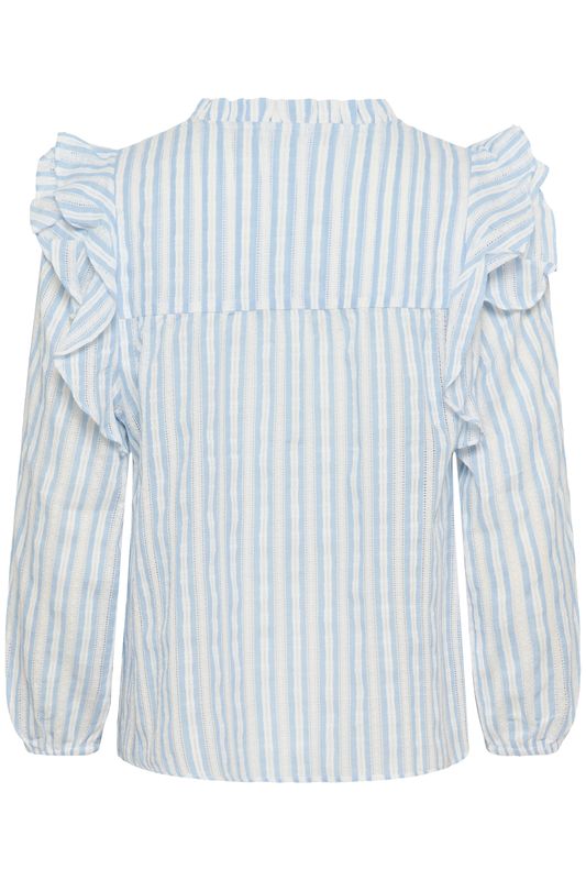 HENA Shadia Blouse Blue/White