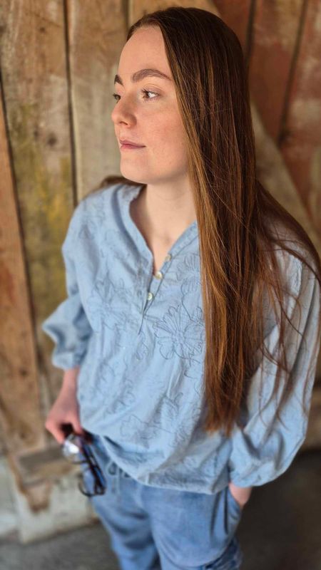 MONICA Bluse Blue