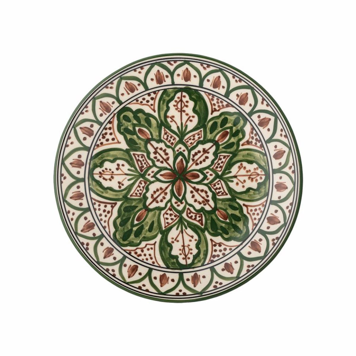 KARLIE Frokostallerken Keramikk Grønn