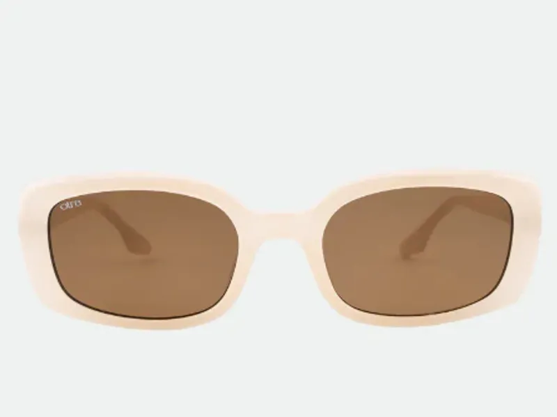 OTRA Solbriller Daisy - Frosted Ivory/Brown