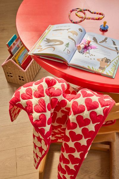 Hovedbilde QUILT Bomullspledd Heart ...