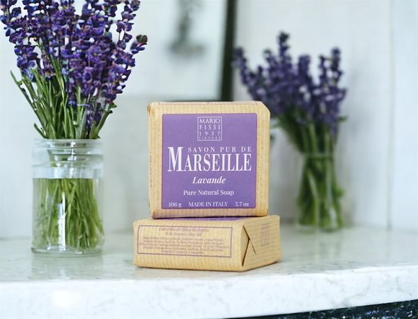 Hovedbilde SÅPESTYKKE Marseille Lavendel