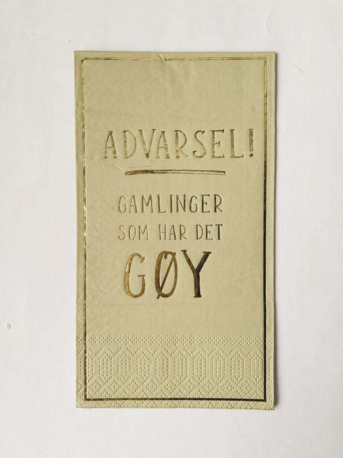 Hovedbilde SERVIETT Gamlinger Som Har Det Gøy 