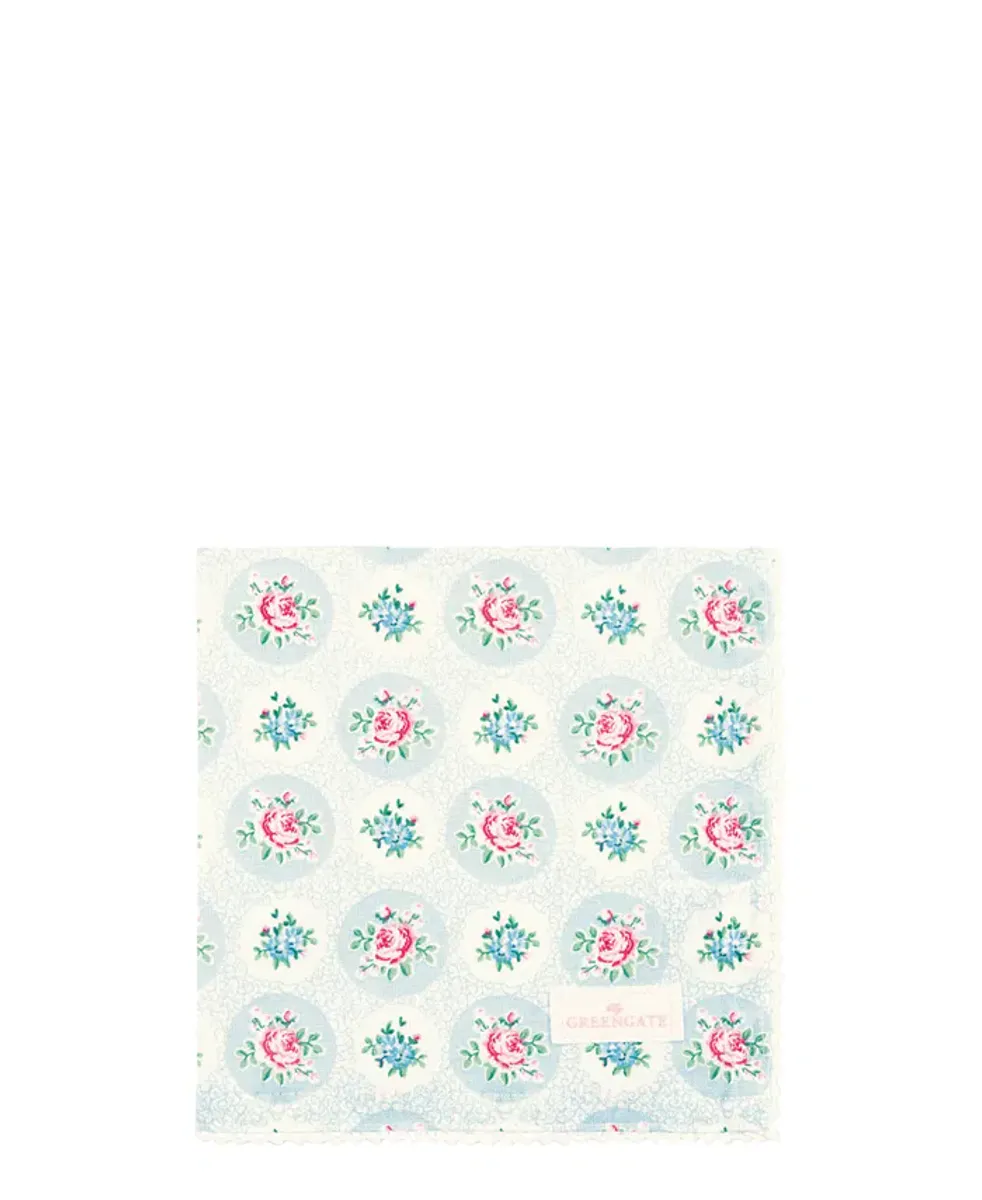 SERVIETT Elle Pale Blue m Blondekant