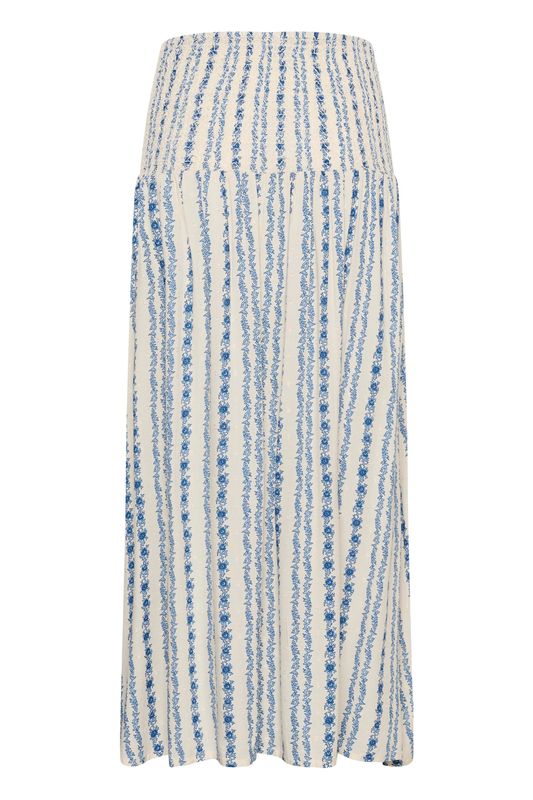 HOLLIE Skjørt Blue/White Graph