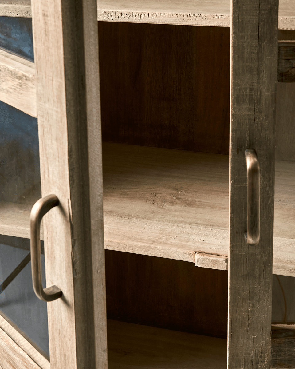 RIKO Vitrineskap Natur