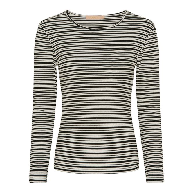Hovedbilde T-SHIRT Christel Tee Black/Creame