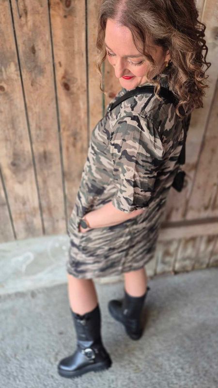 TALA Elina Kort Kjole Camouflage 