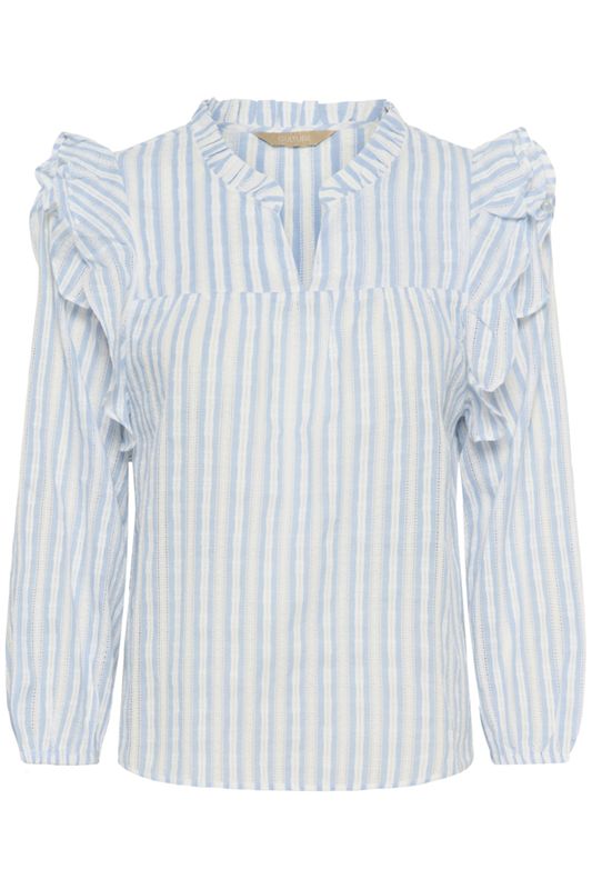 HENA Shadia Blouse Blue/White