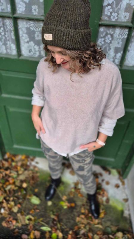 MINA Camo Bukse Beige/Grå