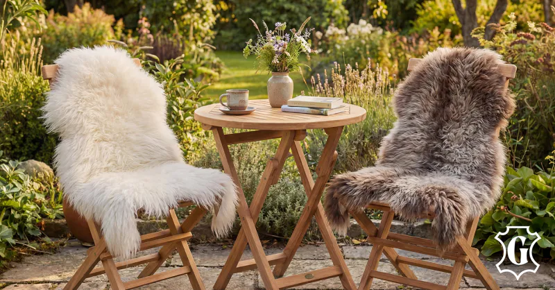 SAUESKINN Natur/Brun/Grå Farger 