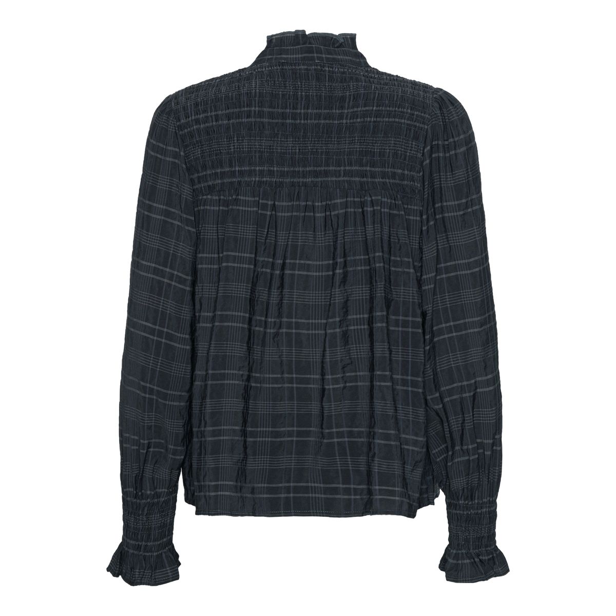 IBEN Grey Check Bluse