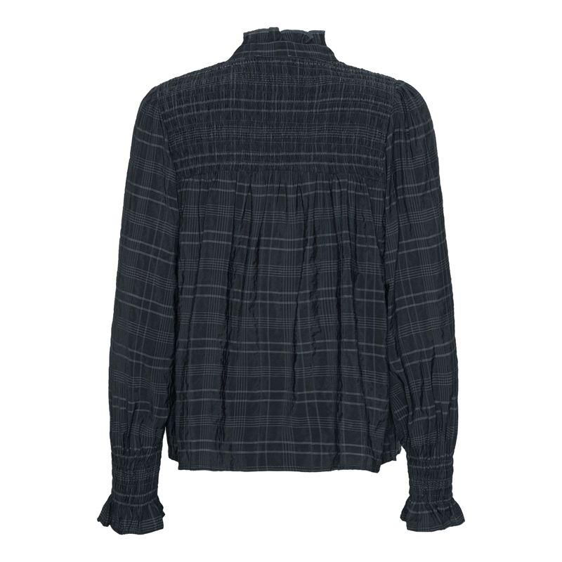 IBEN Grey Check Bluse