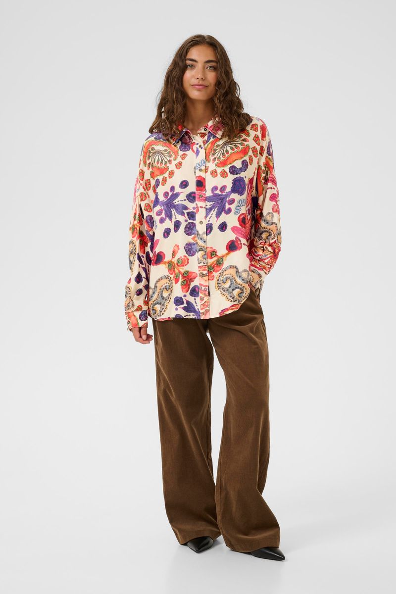 MANDY Skjorte Blue & Pink 