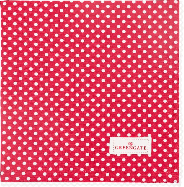 Hovedbilde SERVIETT Dotty Red m ...