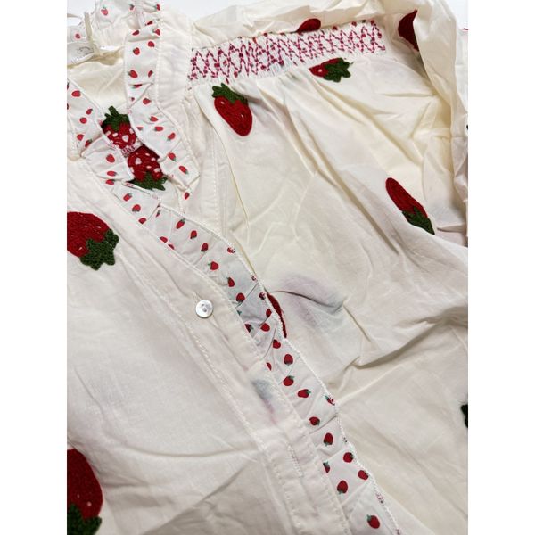 Hovedbilde  BOHEME Bluse Jordbær Broderi