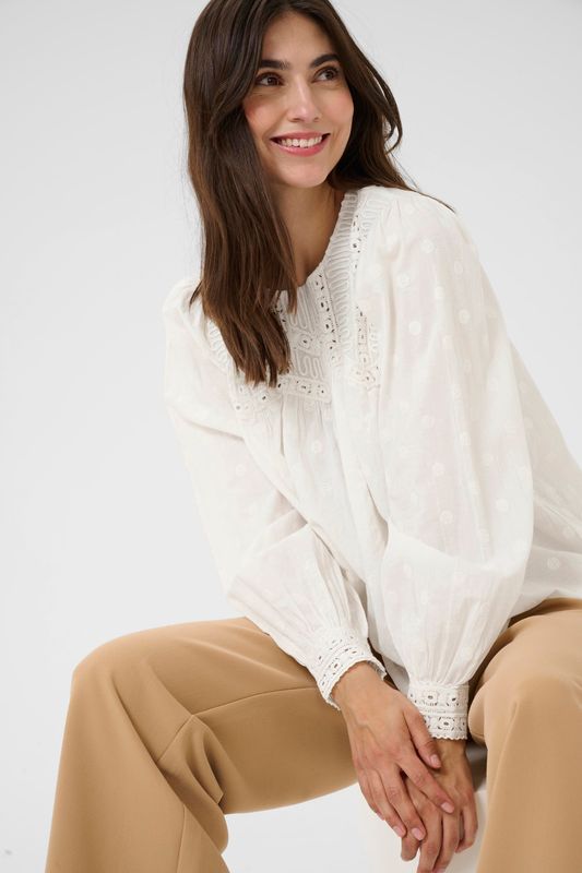 LENA Bluse Spring Gardenia