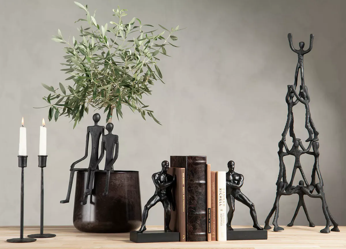 LYSESTAKE i Metall Sort