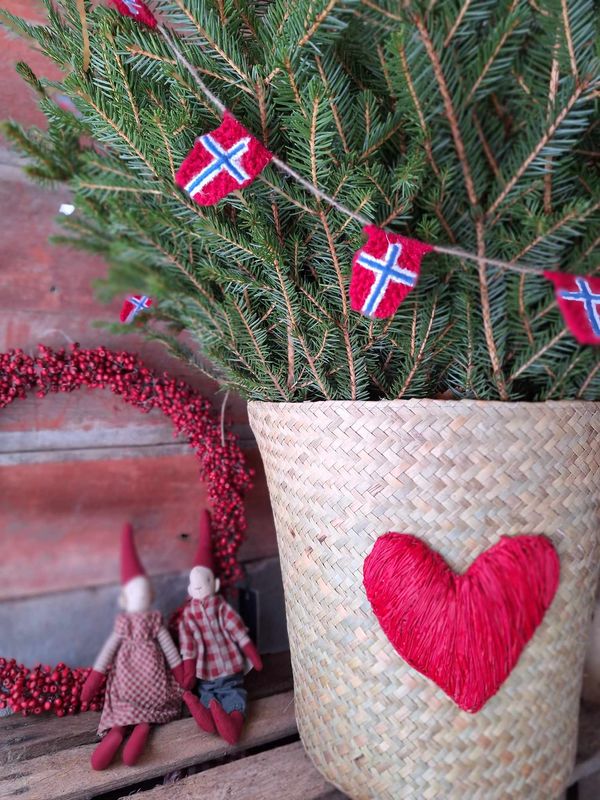 NORSKE Flagg Strikkede 