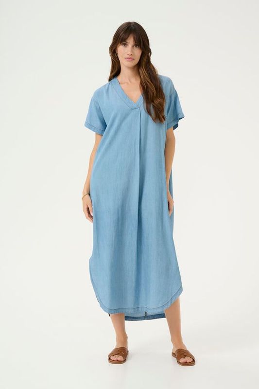 CITHA Aurelia Kjole Light Blue Wash