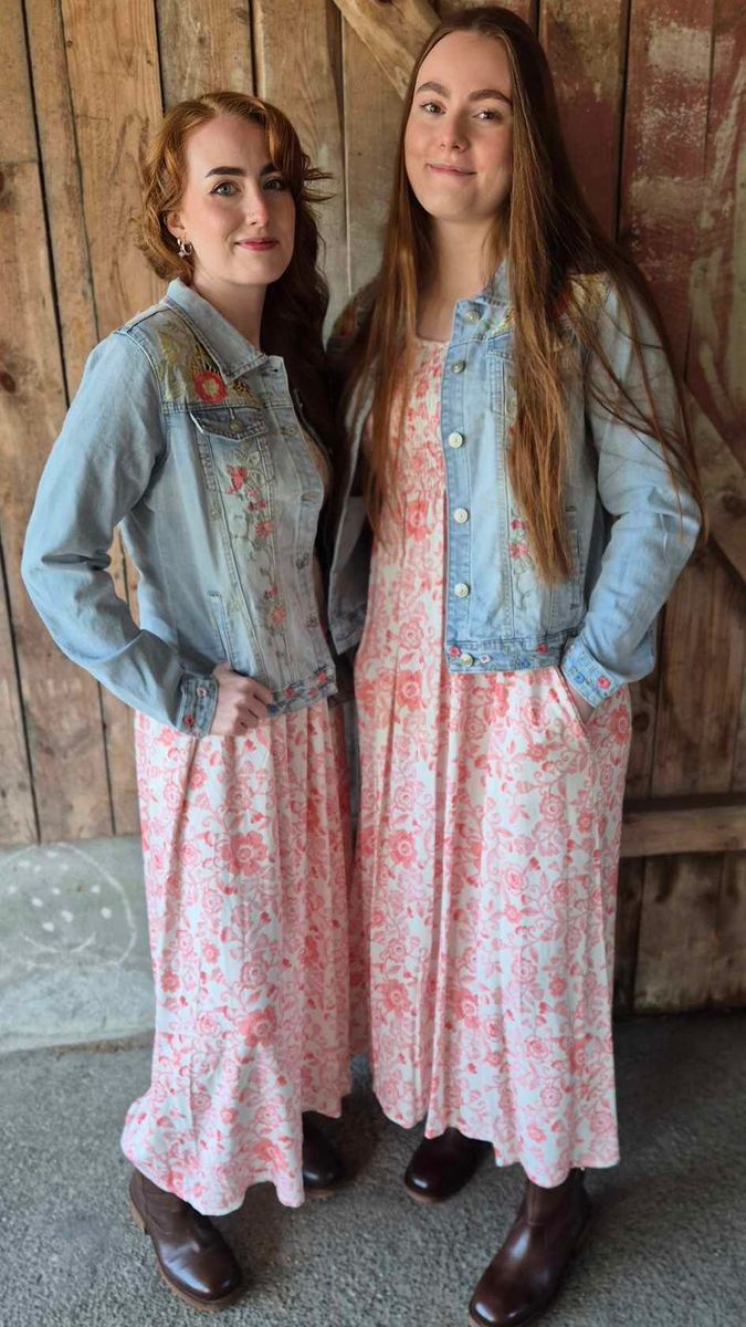 MARIT Smock Lang Kjole Corall