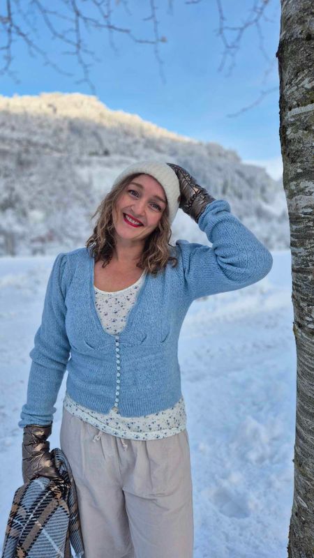 JULIETTA Cardigan Cashmere Blue Melange