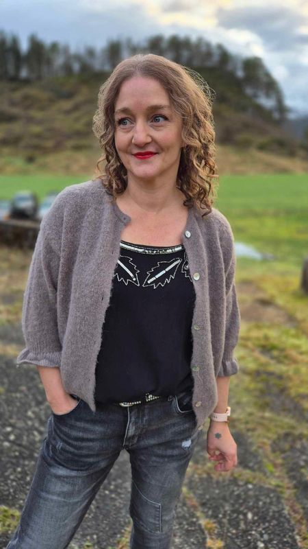 JULIANA Cardigan Fango