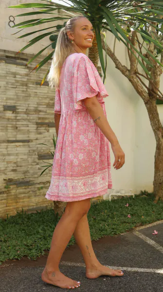 Hovedbilde MALVA Kort Kjole Lyserosa