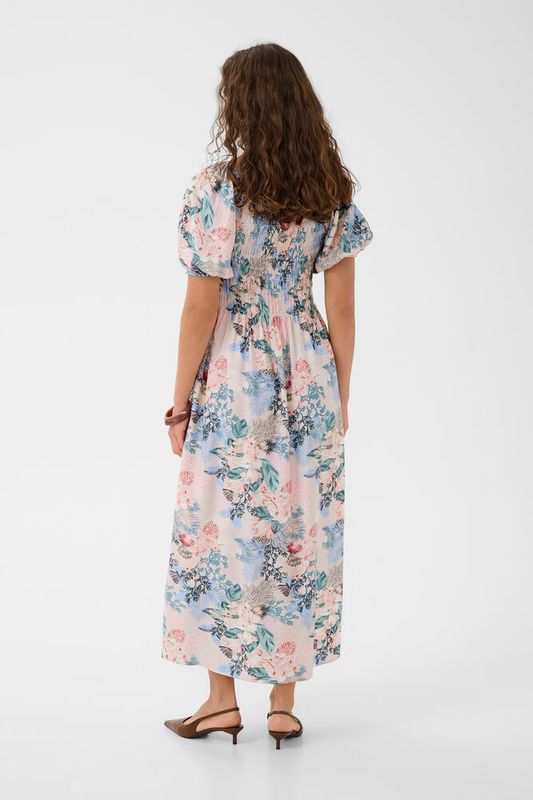 LOTUS Greece Smock Kjole Whitecap/Blue 