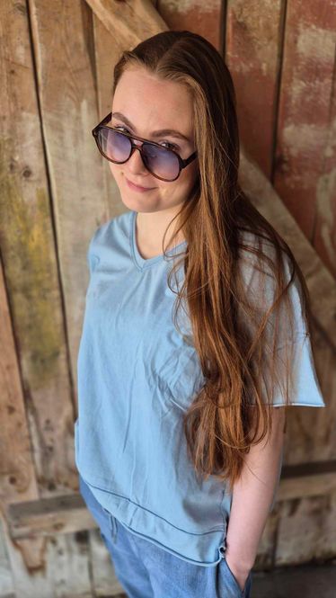 Hovedbilde JANNA T-Shirt Celeste