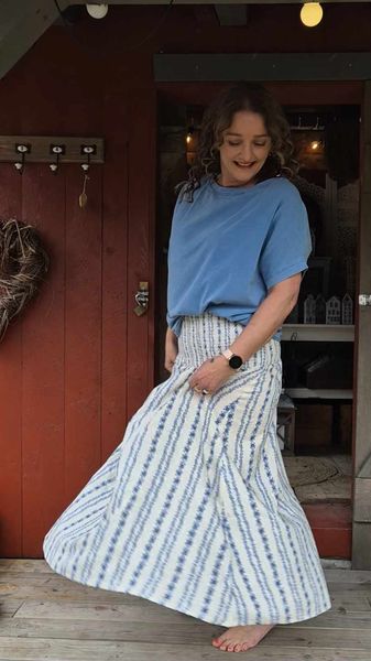 Hovedbilde HOLLIE Skjørt Blue/White ...