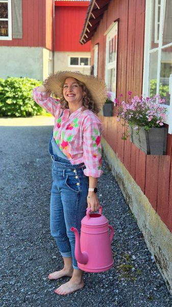 Hovedbilde  BOHEME Checkered Bluse Rosa ...