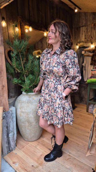 Hovedbilde VICKY Kjole Soft Botanic