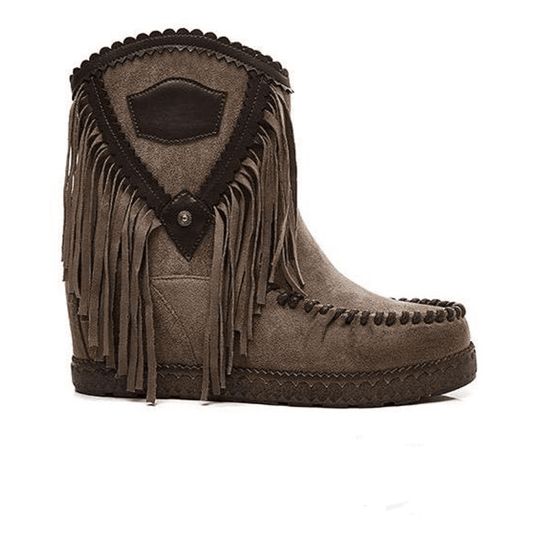 FRINGE Boots Beige 