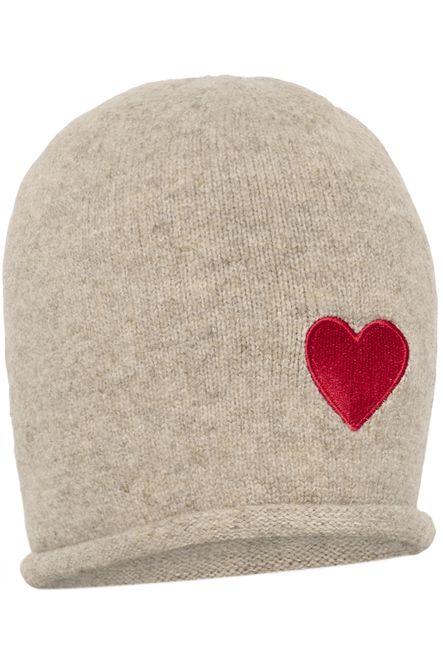 Hovedbilde LUE Charlotte Hjerte Beige 