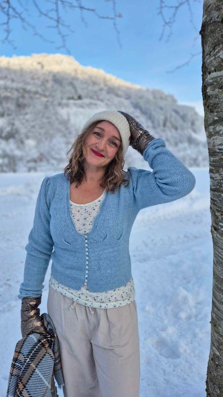 JULIETTA Cardigan Cashmere Blue Melange
